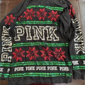 PINK Victoria's Secret Long Sleeve festive top